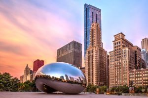 Sunrise at Cloud Gate